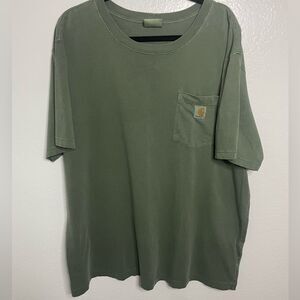 Carhartt Relax Fit Tee Short Sleeve Mens Pocket T-Shirt 2XL Green